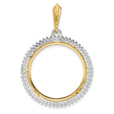 22 mm 14k Multi-Tone Gold coin bezel for 21.6 mm Coin — additional image