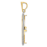 14k Multi-Tone Gold coin bezel for Australian $100 Kangaroo Series 2 — alternate view