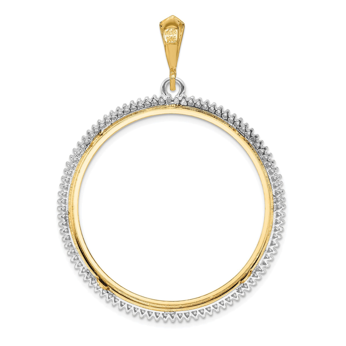 14k coin bezel for Mexican 50 Pesos Peso — additional image