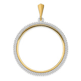 14k coin bezel for Austria 2,000 Schillings / €100 Philharmonic