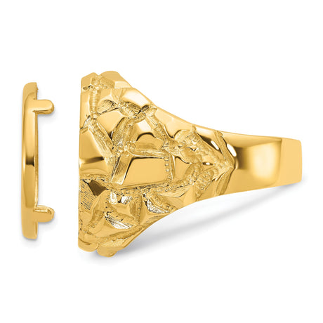 14k Yellow Gold coin bezel for Australian $15 Koala — additional image