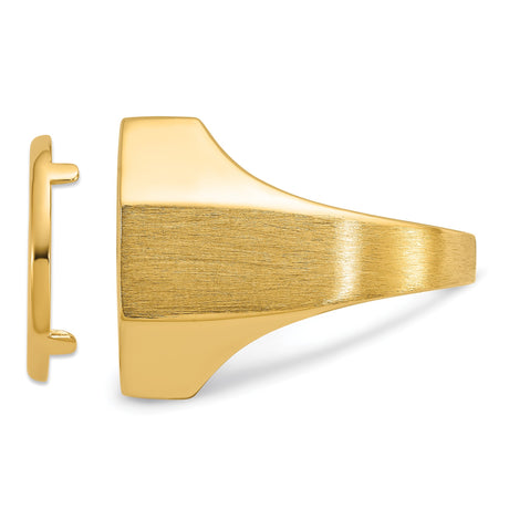 14k Yellow Gold coin bezel for Australian $15 Lunar Series 3 — additional image