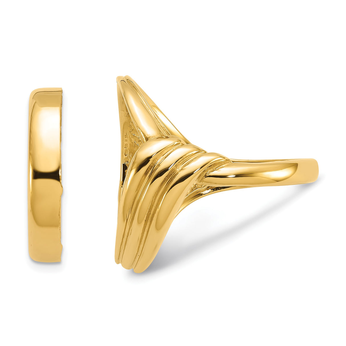 14k Yellow Gold coin bezel for Australian $15 Lunar Series 3 — additional image