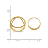 Australian 1/10 oz Gold Kangaroo $15 Coin Bezel Ring Prong Set Fancy Wire with Twisted Edge in 14k Yellow Gold