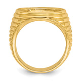 14k Yellow Gold coin bezel for Australian $15 Lunar Series 3 — alternate view