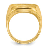 14k Yellow Gold coin bezel for Australian $15 Lunar Series 3 — alternate view