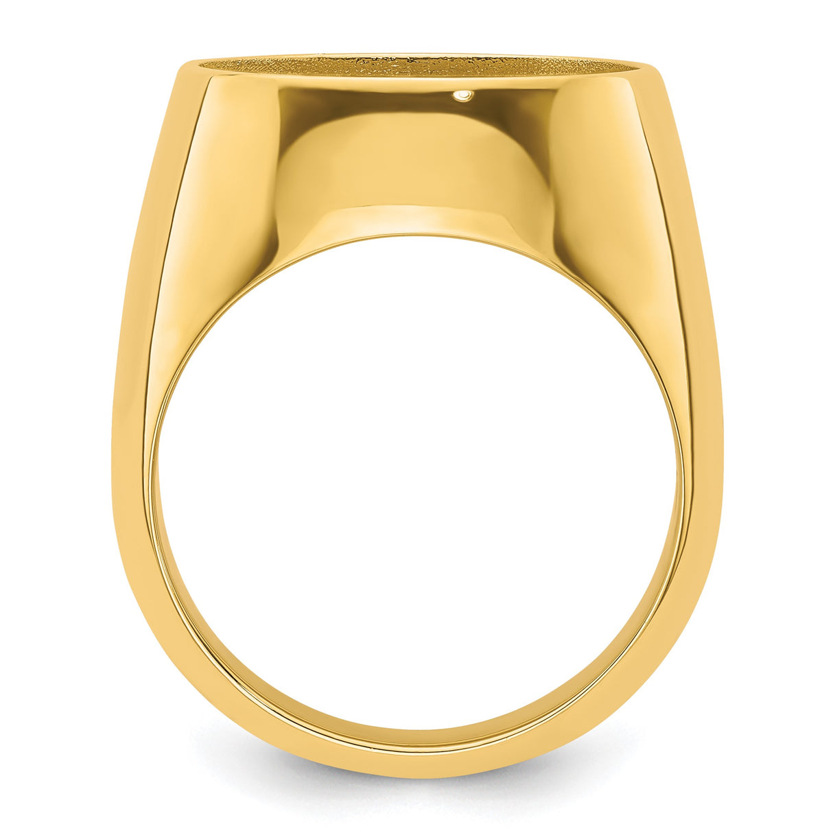 14k Yellow Gold coin bezel for Australian $15 Lunar Series 1 — alternate view