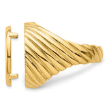 14k Yellow Gold coin bezel for Isle of Man Cat — additional image