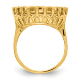 14k Yellow Gold coin bezel for Isle of Man Cat — alternate view