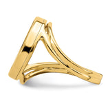 14k Yellow Gold coin bezel for Isle of Man Cat — additional image