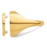 14k Yellow Gold coin bezel for Australian $15 Lunar Series 1 — additional image