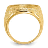 14k Yellow Gold coin bezel for Australian $15 Koala — alternate view