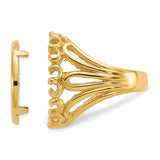 14k Yellow Gold coin bezel for Isle of Man Cat — additional image