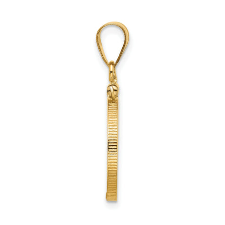 16 mm 14k Yellow Gold coin bezel for Russian 1 Kopek Kopek — alternate view