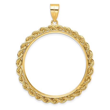 33 mm 14k Yellow Gold coin bezel for South African Krugerrand — additional image