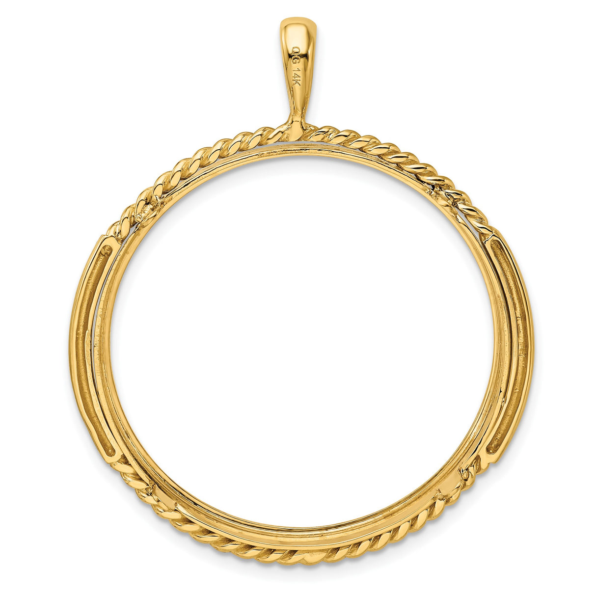 33 mm 14k Yellow Gold coin bezel for South African Krugerrand — additional image