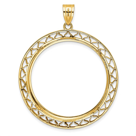 33 mm 14k Yellow Gold coin bezel for South African Krugerrand — additional image