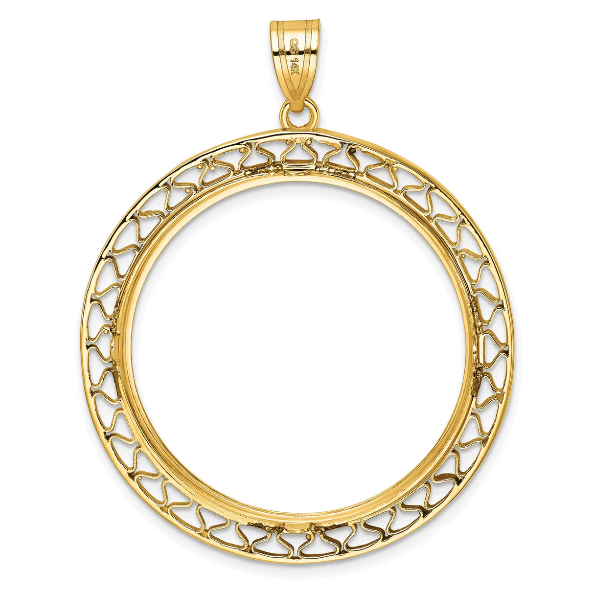 33 mm 14k Yellow Gold coin bezel for South African Krugerrand — additional image