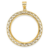 33 mm 14k Yellow Gold coin bezel for South African Krugerrand — additional image