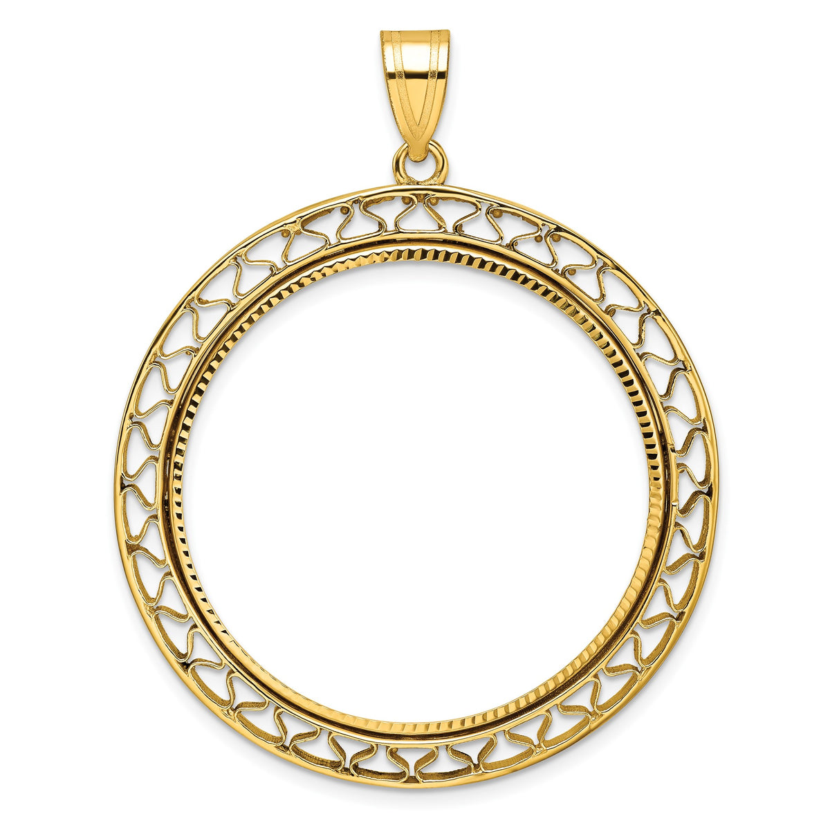 South African 1 oz Gold Krugerrand Coin Bezel Pendant Prong Set – Gold ...