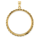 33 mm 14k Yellow Gold coin bezel for South African Krugerrand — additional image