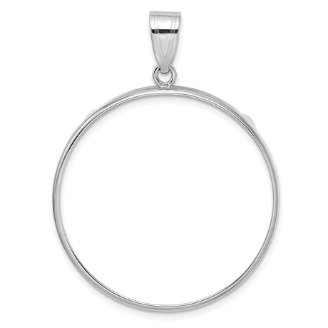 33 mm 14k White Gold coin bezel for South African Krugerrand