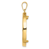 33 mm 14k Yellow Gold coin bezel for South African Krugerrand — alternate view