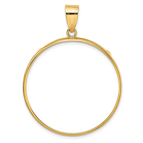 33 mm 14k Yellow Gold coin bezel for South African Krugerrand