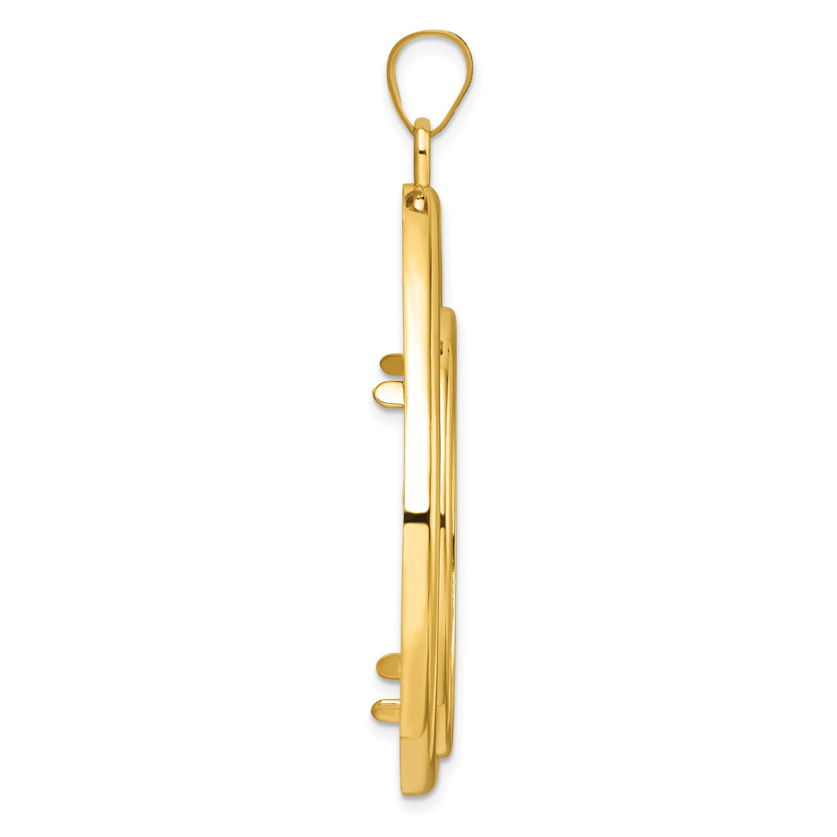 33 mm 14k Yellow Gold coin bezel for South African Krugerrand — alternate view