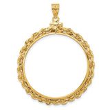33 mm 14k Yellow Gold coin bezel for South African Krugerrand — additional image
