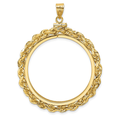 33 mm 14k Yellow Gold coin bezel for South African Krugerrand — additional image