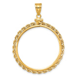 33 mm 14k Yellow Gold coin bezel for South African Krugerrand — additional image