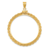 33 mm 14k Yellow Gold coin bezel for South African Krugerrand — additional image