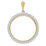 33 mm 14k Multi-Tone Gold coin bezel for South African Krugerrand