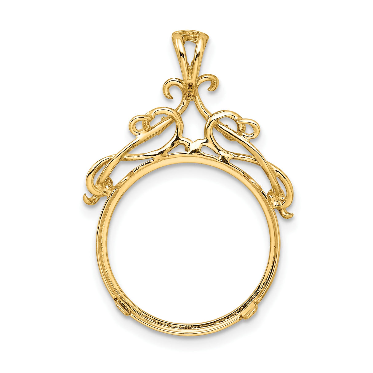 17 mm 14k Yellow Gold coin bezel for South African Krugerrand — additional image