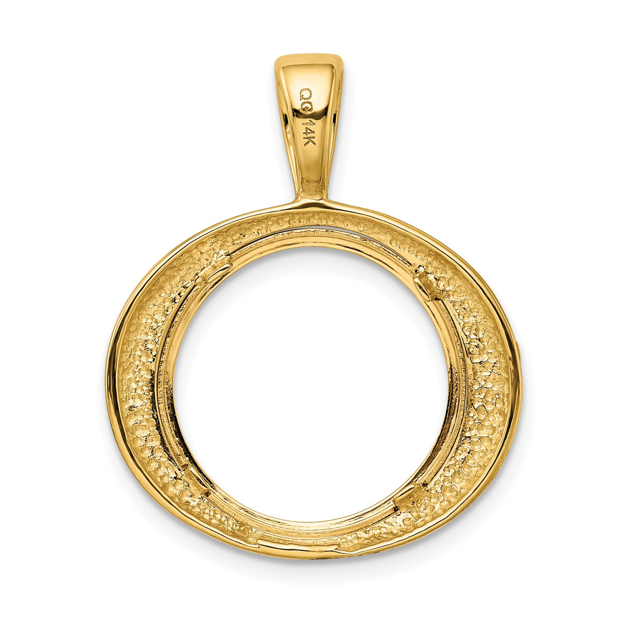 17 mm 14k Yellow Gold coin bezel for South African Krugerrand — additional image