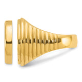 17 mm 14k Yellow Gold coin bezel ring for South African Krugerrand — additional image