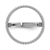 17 mm 14k White Gold coin bezel ring for South African Krugerrand — additional image