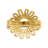 17 mm 14k Yellow Gold coin bezel ring for South African Krugerrand — additional image