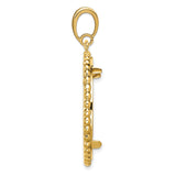 27 mm 14k Yellow Gold coin bezel for South African Krugerrand — alternate view