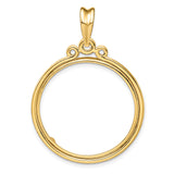 27 mm 14k Yellow Gold coin bezel for South African Krugerrand