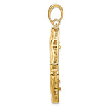 27 mm 14k Yellow Gold coin bezel for South African Krugerrand — alternate view