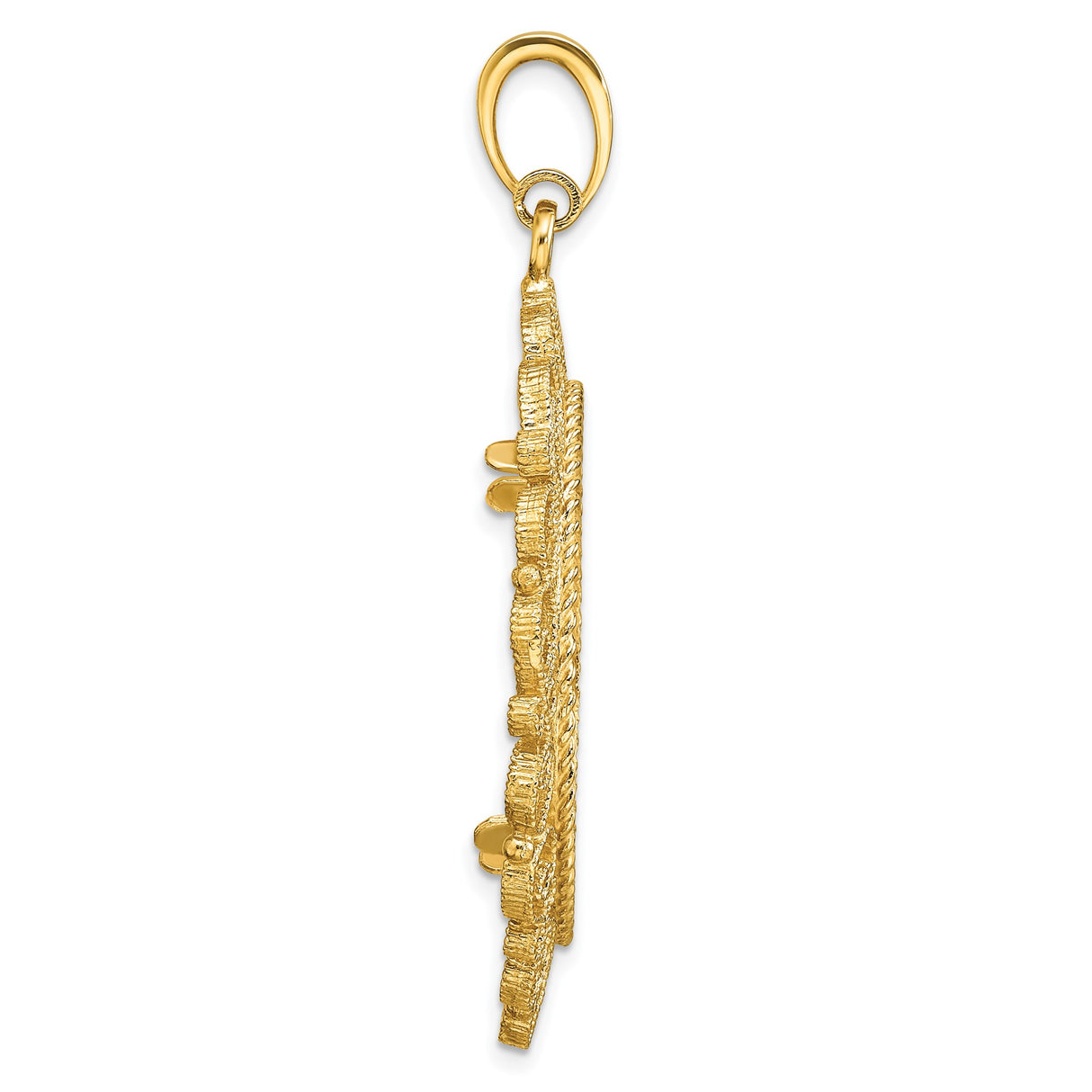 27 mm 14k Yellow Gold coin bezel for South African Krugerrand — alternate view