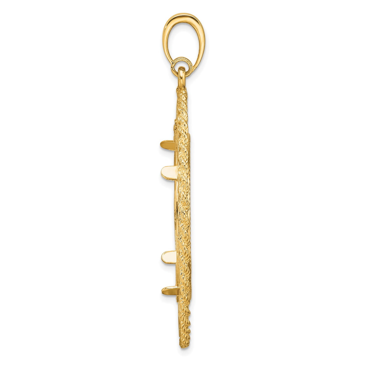 27 mm 14k Yellow Gold coin bezel for South African Krugerrand — alternate view