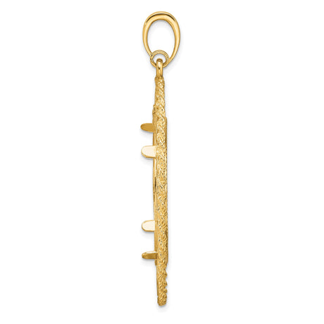 27 mm 14k Yellow Gold coin bezel for South African Krugerrand — alternate view