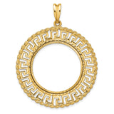 27 mm 14k Yellow Gold coin bezel for South African Krugerrand