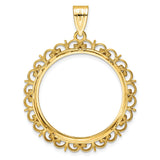 27 mm 14k Yellow Gold coin bezel for South African Krugerrand — additional image