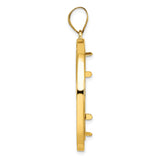 27 mm 14k Yellow Gold coin bezel for South African Krugerrand — alternate view