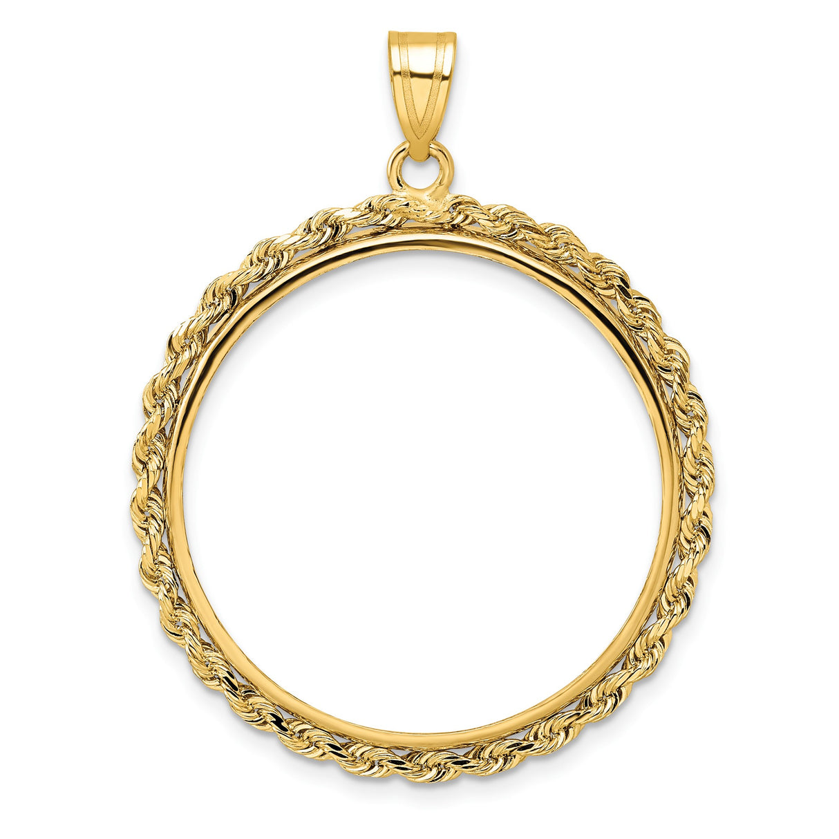 27 mm 10k Yellow Gold coin bezel for South African Krugerrand