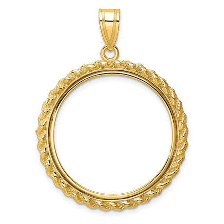 27 mm 10k Yellow Gold coin bezel for South African Krugerrand